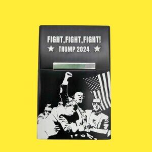 TRUMP 2024 Cigarette Case - Aluminum Alloy - New! Durable & Stylish Holder